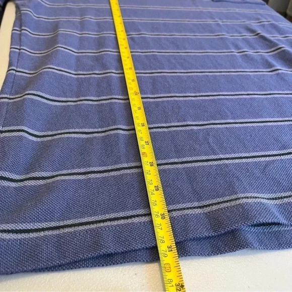 STUSSY PEAK STRIPE T-SHIRT NAVY SIZE 2XL MENS FRONT POCKET‎ RETRO LOOK - Picture 10 of 10